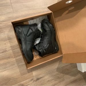 Steel toe work boots, size 9 1/2.